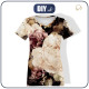 DÁMSKÉ TRIČKO - WATERCOLORS FLOWERS vz. 4 - single jersey
