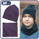Sada na ušití čepice a šály - PLUM  - DIY Set