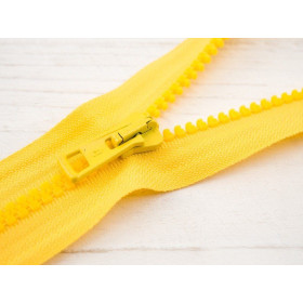 Kostěný zip 50cm dělitelný - citronový B-29