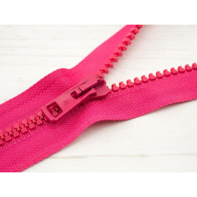 Kostěný zip 50cm dělitelný - fuchsie B-25