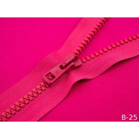 Kostěný zip 50cm dělitelný - fuchsie B-25