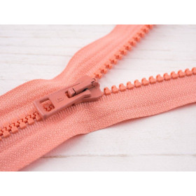 Kostěný zip 60cm dělitelný - broskvový B-11