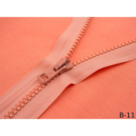 Kostěný zip 60cm dělitelný - broskvový B-11