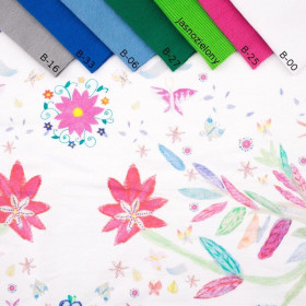 DĚTSKÝ FOLKLOR / bílá - teplákovina 