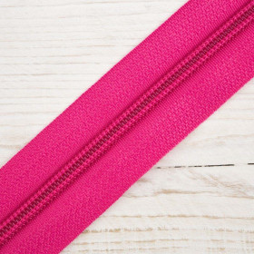 Stuha pro spirální zip 5mm fuchsie - 312