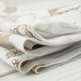 PASTELOVÁ ZIMA / B-00 bílá - teplákovina PE240