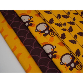 OPICÍ HÁJ / bananová - teplákovina 