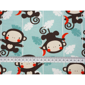 OPICÍ HÁJ / aqua - teplákovina 