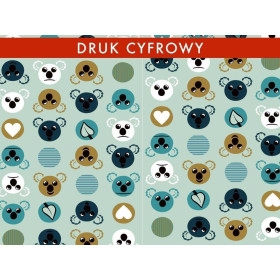 KOALA / mentolová - teplákovina