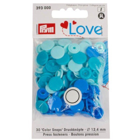 Patentky kulaté 12,4mm  30 sad  - PRYM Love 393000