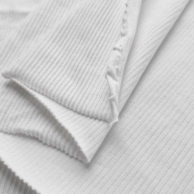 RIB JERSEY - bílý