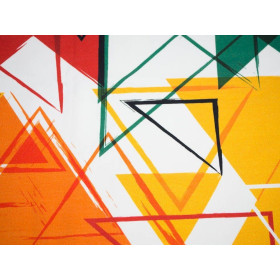 BAREVNÉ TROJÚHELNÍKY - Viskózový úplet WE210