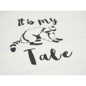 MÝVAL (Racoon Tale) / ecru - panel, teplákovina PE240