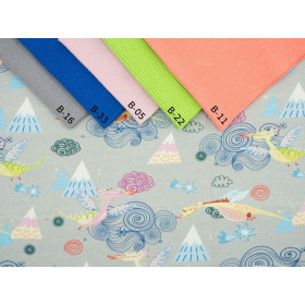 DRACI / šedý - Viskózový úplet WE210