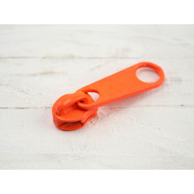Jezdec ke spirálovým zipům 5mm - neon oranžový 1002