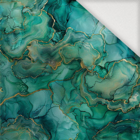alcohol ink wz.7 TEAL - Tkanina na ubrusy