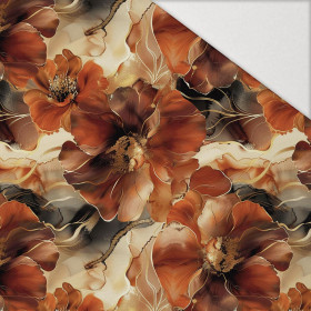 AUTUMN FLOWERS WZ.13 - Hydrofobní česaná teplákovina