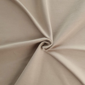 Prémiová teplákovina s jemnou smyčkou - BEIGE