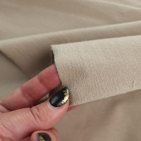 Prémiová teplákovina s jemnou smyčkou - BEIGE