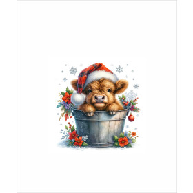 Christmas animal wz. 2 - panel (60cm x 50cm)  bavlněná tkanina