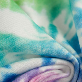BATIK vz. 1 / duhový- organický úplet single jersey s elastanem 