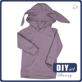DĚTSKÁ MIKINA S KAPUCÍ BUNNY (PARIS) - B-02 ŠEŘÍKOVÁ BARVA - teplákovina
