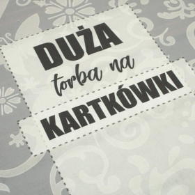 Duża torba na kartkówki / etno - panel tkanina bavlněná