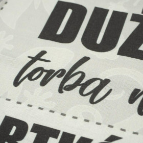 Duża torba na kartkówki / etno - panel tkanina bavlněná