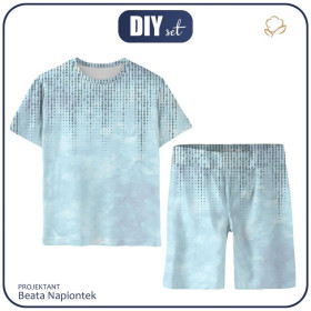DĚTSKÉ PYŽAMO "ADA" - Binární kód / KAMUFLÁŽ vz. 2 - BAMBUS SINGLE JERSEY S ELASTANEM 