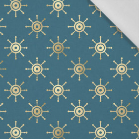 ZLATÁ KORMIDLA (ZLATÝ OCEÁN) / mořská - tkanina bawełniana