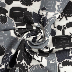 TRAKTORY / šedá - teplákovina 