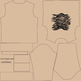 PÁNSKÁ MIKINA (OREGON) BASIC - ZEBRA  vz. 6 / HAZELNUT / béžová - teplákovina