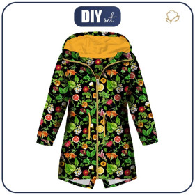 DĚTSKÁ BUNDA PARKA (ARIEL) - MINI RAJSKÉ OVOCE Vz. 2 (RAJSKÁ ZAHRADA) - softshell
