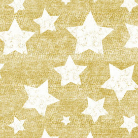 BIAŁE GWIAZDY / przecierany jeans (żółty-YELLOW)