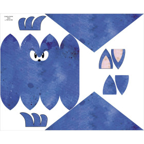 DĚTSKÁ ČEPICE A ŠATKA - BLUE HEDGEHOG - Sada šití