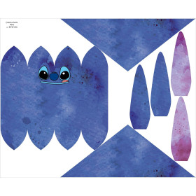 DĚTSKÁ ČEPICE A ŠATKA (BUNNY) - BLUE ALIEN - Sada šití