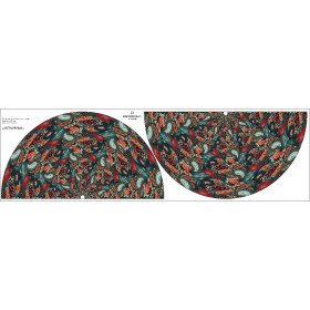 BAREVNY PAISLEY - panel pro kruhovou sukni