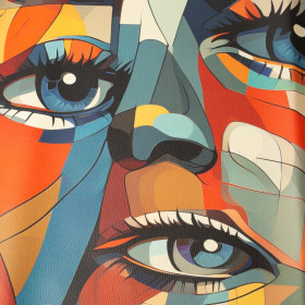 EYES (46 cm x 50 cm) - tlustá ekologická koženka tlačená