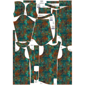 DÁMSKÁ BUNDA PARKA (ANNA) - FLORAL Vz. 4 - softshell