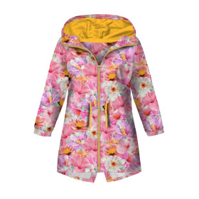 DĚTSKÁ BUNDA PARKA (ARIEL) - KVĚTINY - softshell
