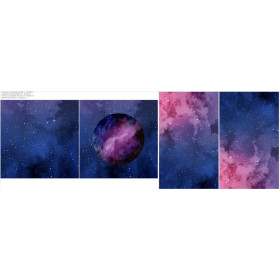 OZDOBNÉ POLŠTÁŘE - GALAXY / fialový