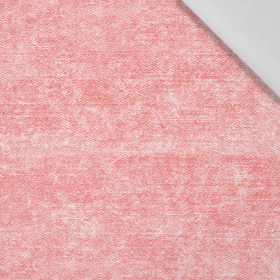 ROZŘEZANÝ JEANS (červený) - bavlněná tkanina