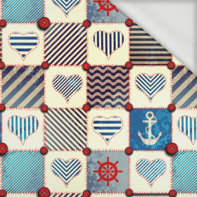 NÁMOŘNICKA ŠACHOVNICE - teplákovina SP250