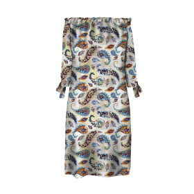 ŠATY "CARMEN" - BOHO PAISLEY - Sada šití
