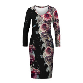 Tužkové šaty (ALISA) - VINTAGE FLOWERS Vz. 5 - Sada šití