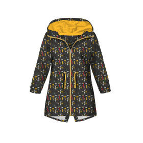 DĚTSKÁ BUNDA PARKA (ARIEL) - KOUZELNÝ MIX VZ. 5 (KOUZELNÁ ŠKOLA) / grafit - softshell