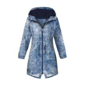DÁMSKÁ BUNDA PARKA (ANNA) - GRUNGE (modrý) - softshell