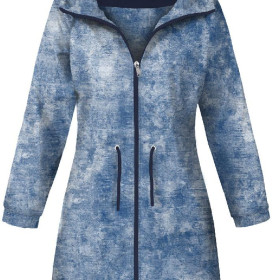 DÁMSKÁ BUNDA PARKA (ANNA) - GRUNGE (modrý) - softshell