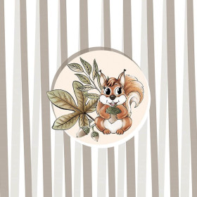 VEVERKY V LISTECH (PODZIM V LESE ) - panel 50cm x 60cm