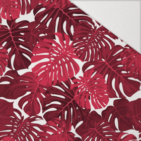 MONSTERA 2.0  / viva magenta - Hydrofobní česaná teplákovina